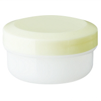 金鵄製作所 アルファ軟膏壺（軟膏ツボ）増量型軟膏容器 24mL クリーム色（うす黄） 1袋（150個：30個入×5袋）