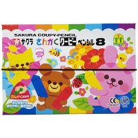 【アウトレット】サクラクレパス さんかくクーピーペンシル8色 1個