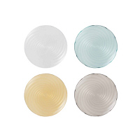 【アウトレット】シービージャパン　トルネ　プレート　アソート　１セット（４枚入：４色×各１）　（約）Ｗ２０×Ｄ２０×Ｈ１．７ｃｍ