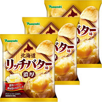 山芳製菓　ポテトチップス　北海道リッチバター味　1セット（3袋入）