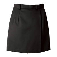 使用不可【使用不可】AITOZ(アイトス) 作業用事務服 大きいサイズ ストレッチ ラップキュロット ブラック 3L HS2606 1着（直送品）