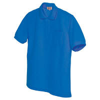 AITOZ（アイトス） ユニセックス 半袖ポロシャツ ブルー L AZ-7615 1着（直送品）