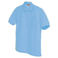 AITOZ（アイトス） ユニセックス 大きいサイズ 半袖ポロシャツ サックス 4L AZ-7615 1着（直送品）