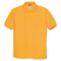 アイトス 半袖ポロシャツ（男女兼用） イエロー 3L AZ-7615-019 1着（直送品）