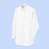 AITOZ（アイトス） ユニセックス 小さいサイズ 長袖ボタンダウンシャツ ヘリンボーン ホワイト 3S AZ-50403（直送品）
