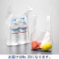 【アウトレット】レジ袋半透明　ひも無　No.20　1袋（100枚入）　伊藤忠リーテイルリンク