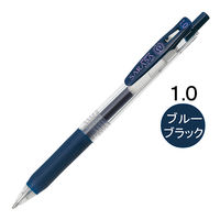 ゲルインクボールペン サラサクリップ 1.0mm ブルーブラック 紺 10本 JJE15-FB ゼブラ