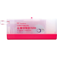 トンボ鉛筆【MONO】修正テープ 使いきりタイプ モノノート 2.5mm×4m ピンク CT-YCN2.5C81　5個　（直送品）