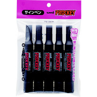 プロッキー　水性ペン　太・細ツイン　黒　10本　PM150TR5P.24　三菱鉛筆 uni　（直送品）