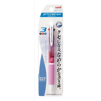 三菱鉛筆uni ジェットストリーム ボールペン ピンク軸 3色 0.7mm SXE3-400-07 3本（直送品）