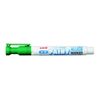 三菱鉛筆(uni) 水性ペイントマーカー 中字　緑　水性マーカー　PXW2005M　5本　（直送品）