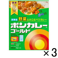 【アウトレット】ボンカレーゴールド　野菜とけこむベジカレー　＜レンジ対応＞　甘口　1セット（3食）　大塚食品