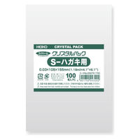 HEIKO クリスタルパック Sはがき用 横105×縦155mm 6751700 OPP袋 透明袋 1袋（100枚入） シモジマ