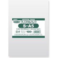 HEIKO クリスタルパック SA5 横160×縦225mm 6740000 OPP袋 透明袋 1袋（100枚入） シモジマ