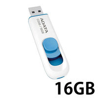 ADATA スライド式USBメモリー C008 16GB AC008-16G-RWE 1個 - アスクル