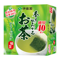 伊藤園 香りひろがるお茶 緑茶ティーバッグ 1個（40バッグ入）