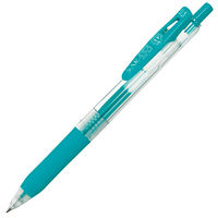 ゲルインクボールペン サラサクリップ 0.5mm ブルーグリーン 水色 10本 JJ15-BG ゼブラ