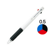 三菱鉛筆 ジェットストリーム ボールペン 白軸 3色 0.5mm SXE3-400-05 SXE340005.1 3本（直送品）