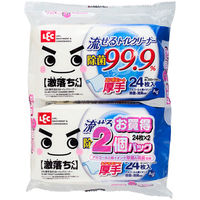 レック 激落ち流せる トイレクリーナー 厚手 99.9%除菌 （24枚×2個）