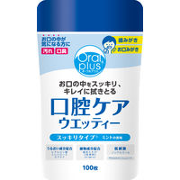 アサヒグループ食品 オーラルプラス 口腔ケアウエッティー スッキリタイプ 本体（100枚入）