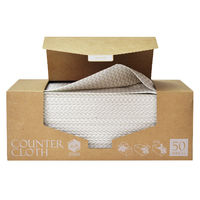 抗菌 カウンタークロス 厚手 ベージュ ボックスタイプ 1箱（50枚入）ストリックスデザイン