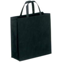 サンナップ　不織布手提げ袋　小　ブラック　1セット（10枚入）