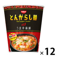 日清食品　日清のとんがらし麺　うま辛海鮮　1セット（12食）