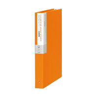 プラス　差替式クリアーファイルデジャブ4穴タイプ背幅35MMネーブルオレンジ　A4タテ　FC-224DP　1セット（3冊：1冊×3）　（取寄品）