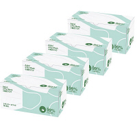 3層式マスク プリーツタイプ　サージカルマスク　不織布　使い捨てマスク　1セット（200枚：4箱×50枚入）　アスクル オリジナル