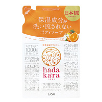 ハダカラ（hadakara）ボディソープ　みずみずしいフルーツガーデンの香り　詰め替え　360ml　ライオン