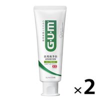 GUM(ガム) デンタルペースト 120g 1セット(2本) 歯磨き粉 歯周病予防 口臭防止 高濃度フッ素 虫歯予防