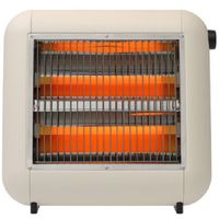 プラマイゼロ 遠赤外線電気ストーブ ベージュ XHS-Y010（C）