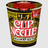 日清食品　カップヌードルリッチ　無臭にんにく卵黄牛テールスープ味　23639　3個