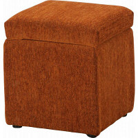 【アウトレット】不二貿易　収納ボックス　アーサー　オレンジ　1個