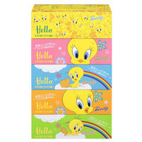 【アウトレット】ティッシュペーパー　220組（5箱入）×1パック　ハロートゥイーティボックスティッシュ　【終売品】