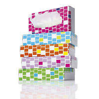 【アウトレット】アスクルオリジナルティッシュ　Swedish mosaic　200組　1パック（5箱入）