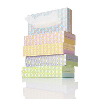 【アウトレット】オリジナルティッシュwall　paper　【200組1パック（5箱入）】　アスクルオリジナル