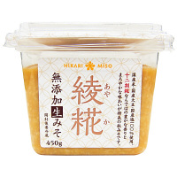 綾糀（あやか）　十二割糀　無添加生みそ450g　1個　ひかり味噌