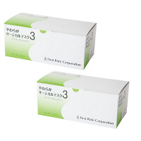 やわらかサージカルマスク　レギュラー　3層式　1セット（50枚入×2箱）　ファーストレイト