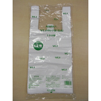 伊藤忠リーテイルリンク　再生原料入レジ袋乳白　12号　VCE-12NH　1袋（100枚入）