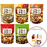 【数量限定】日清シスコ　ごろっとグラノーラ5種（大袋3種・小袋2種）とごろグラトートバッグのセット