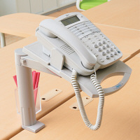 アスカ　テレホンスタンドブリッジ（テレフォンアーム）　TS3053　ライトグレー　1台