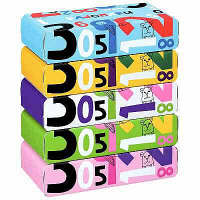 【アウトレット】アスクル　オリジナルティッシュペーパー　かどまる　数字とともだち　1パック（5箱入） オリジナル