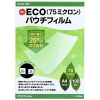 アコ･ブランズ･ジャパン　75ミクロンパウチフィルム　A4　YV075A4　1箱（100枚入）