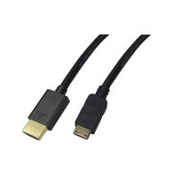 【アウトレット】Vodaview miniHDMIケーブル 5m HDMI[オス]-miniHDMI[オス] ブラック VV-HDMI050AC-B
