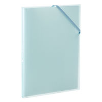 使用不可キングジム　クリアーファイル　ホルダーイン12P水色　A4縦　6171-3Tミス