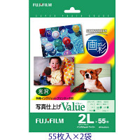 富士フイルム 画彩 写真仕上げValue L版 WPL400VA 1箱（400枚入