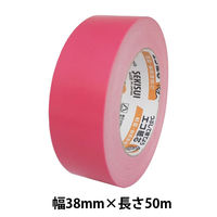 【ガムテープ】 カラークラフトテープ No.500WC 幅38mm×長さ50m 赤 積水化学工業 1巻