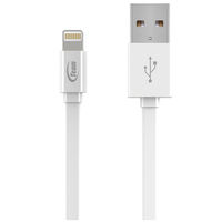 TEAMジャパン　Lightningフラットケーブル　ホワイト　1m　TWC08W01