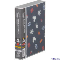 【アウトレット】キングジム　ディズニーマジックポケッツ　フォトファイル　黒　7053MPクロ　1冊